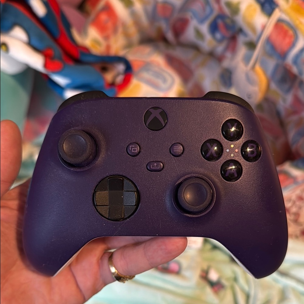 Purple and white controller for Xbox one series X